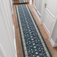 thumbnail image 1 of Ottomanson Aisle Runner Rug 1'11" x 16' – Soft Non-Slip Rug, Low Pile Carpet for Hallways, Events, Churches & Extra-Long Indoor Spaces, Mahal Navy, 1 of 5
