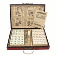 thumbnail image 3 of Portable Chinese Mahjong Set With 2Pcs Dice Wooden Carrying Case For Travel Game, 3 of 8