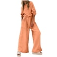 thumbnail image 2 of SDNall Womens Solid Color Round-Neck Elastic Waist Pockets Loose Jumpsuit, 2 of 8