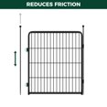 thumbnail image 4 of Tubos silenciadores para corrales FXW Dog Playpen FXW, 32 unidades, negros, 4 of 7