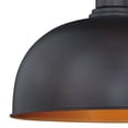 thumbnail image 2 of Vaxcel Franklin 1 Light Farmhouse Outdoor Barn Dome Pendant, 2 of 5