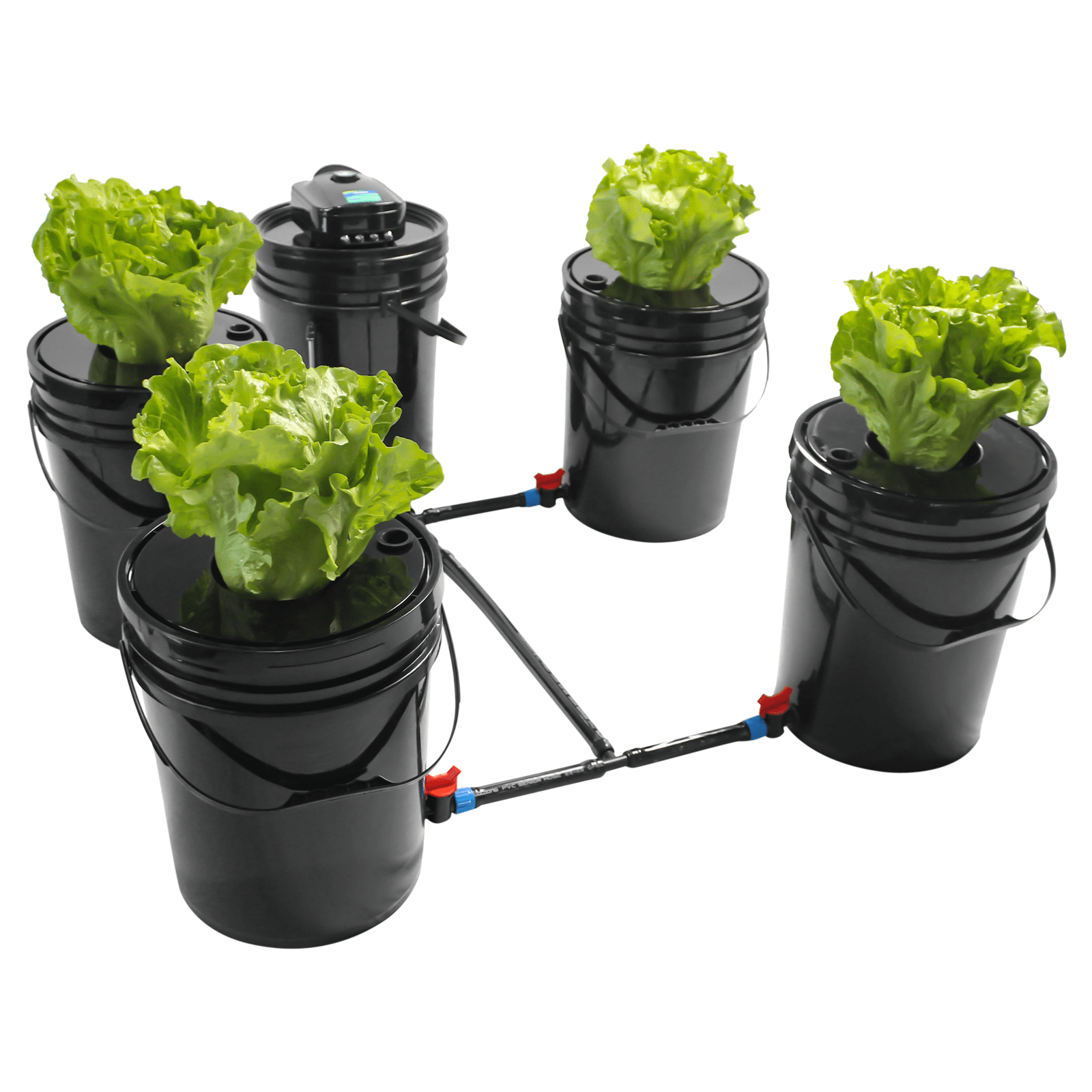 Hydroponics Grow System Kit 5 Bucket 5.28 Gallon Herb Garden Kit Indoor/outdoor