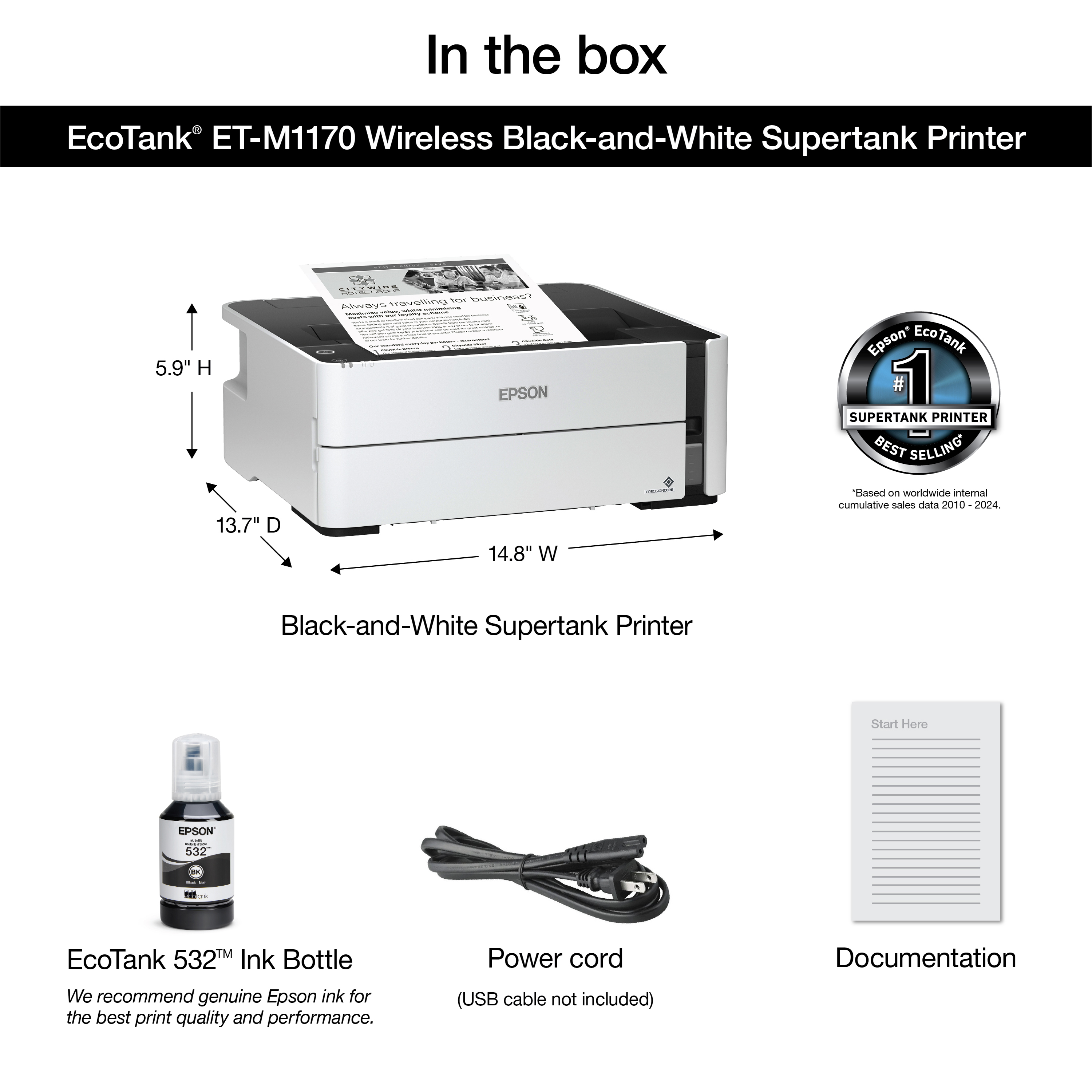 Epson EcoTank ET-M1170 Wireless Printer photo 6
