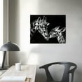 thumbnail image 4 of ONETECH Black White Giraffe Canvas Wall Art Mother with Baby Artwork Print African Safari Wildlife Giraffe Painting Picture for Nursery Kitchen Bathroom  Bedroom Animal Decor, 4 of 6