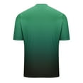 thumbnail image 4 of Summer Fashion Plus Size Tops for Men Short Sleeved Button Round Neck Casual Solid Color Top, 4 of 6