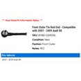 thumbnail image 2 of Front Outer Tie Rod End - Compatible with 2007 - 2009 Audi S8 2008, 2 of 2