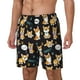 thumbnail image 1 of Fotbe Cute Dogs Corgi Traje de Baño para Hombre – Shorts de Natación de Secado Rápido con Forro y Bolsillos-3X-Large, 1 of 6