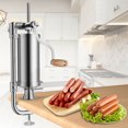 thumbnail image 1 of Costway 3L Stainless Steel Commercial Vertical Sausage Stuffer Maker Meat Filler, 1 of 10