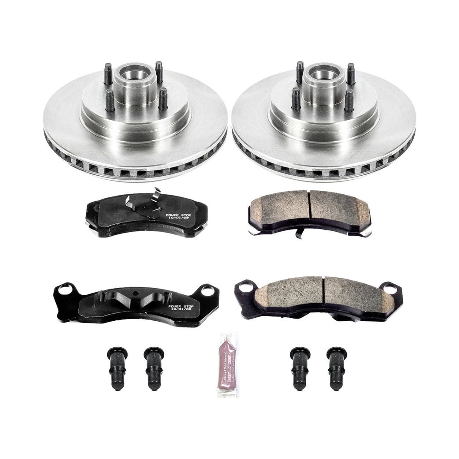 Power Stop Front Stock Replacement Brake Pad and Rotor Kit KOE1279