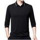 thumbnail image 2 of Blusa y camisa de manga larga con cuello vuelto para hombre, pijama deportivo para el hogar, camiseta de color liso, blusa deportiva de poliéster para hombre, 2 of 7