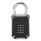 thumbnail image 1 of 4?Digit Combination Lock Hardened Shackle Resettable Password Waterproof for School Gym Gate Wardrobe, 1 of 5