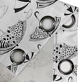 thumbnail image 4 of Ambesonne White Grommet Curtain, Ornate Umbrellas, 50" x 120", Black White, 4 of 6