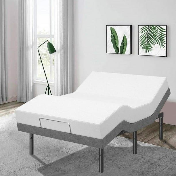 Renanim Smart Adjustable Bed with 12 inch Mattress Head & Foot