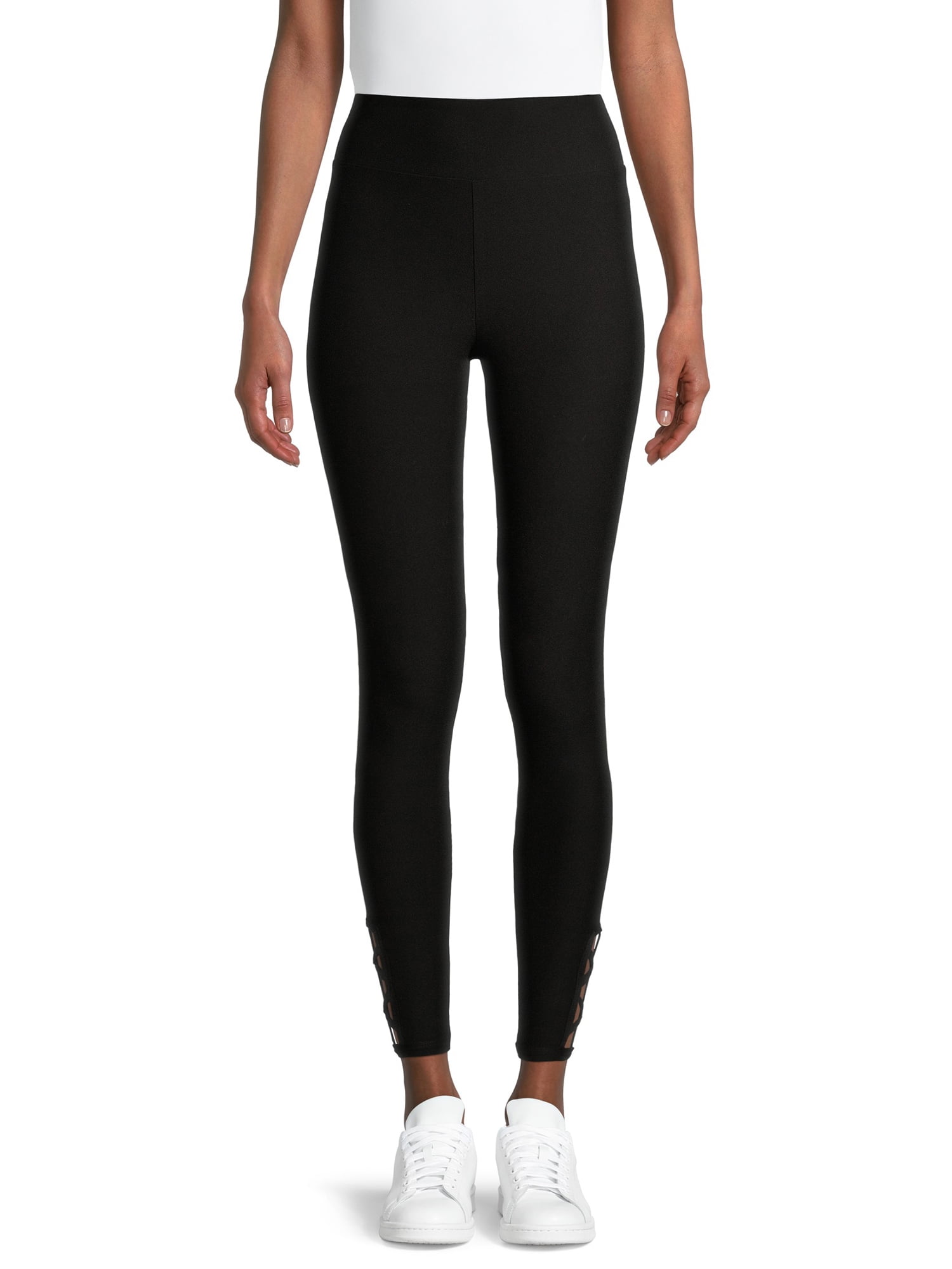No Boundaries Juniors' Macrame Leggings 