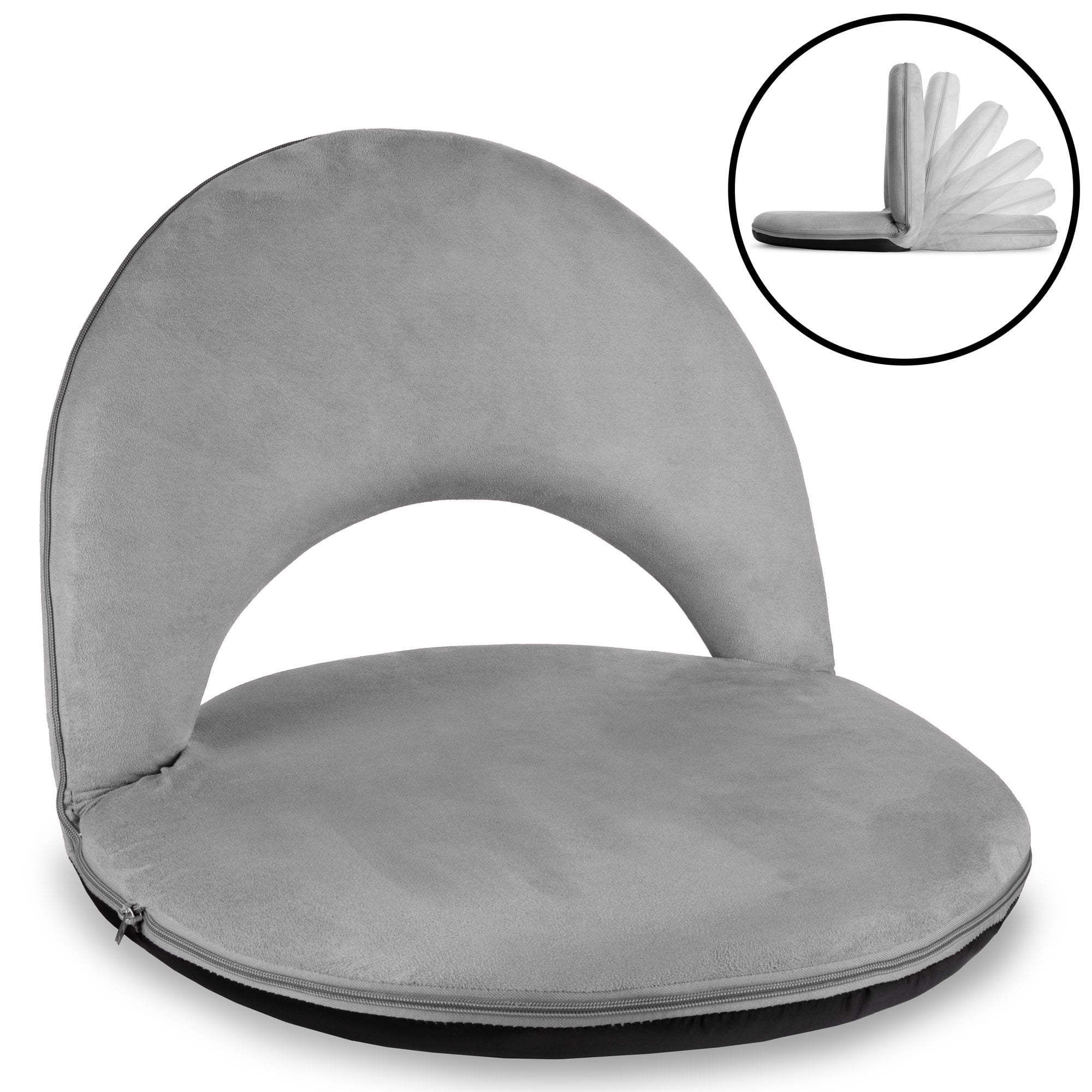 Best Choice Products Multipurpose Adjustable Floor Chair Cushioned