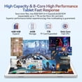 thumbnail image 2 of Android 14 Tablet 2024 Newest Tablets, 10 inch Tablet (4+4)GB RAM 64GB ROM 1TB Expand, 2 in 1 Tablet with Keyboard, Case, Stylus, Octa-Core Tablet PC, WiFi 6, Bluetooth,13MP+5MP Dual Camera (Silver), 2 of 5