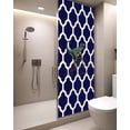 thumbnail image 2 of Window Privacy Film Morocco Navy Blue Stained Glass Window Film Decorative Sun Block Window Cover Cute Dinosaur Bike Vintage Window Clings Static Adhesive Sticker for Bathroom 29.5"x78.7", 2 of 7