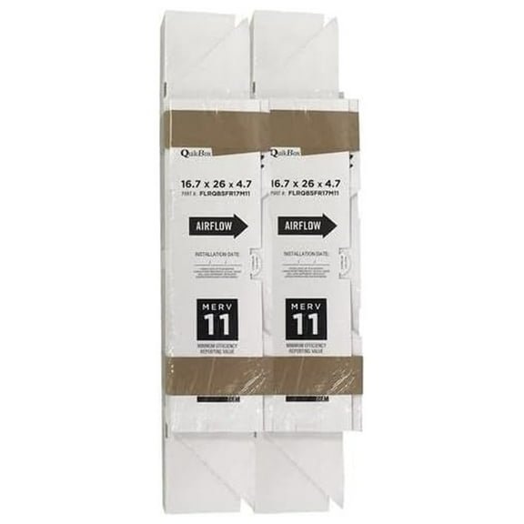 Envirowise 16.7" x 26" x 4.7" Quikbox Filter Media 2-Pack, MERV 11