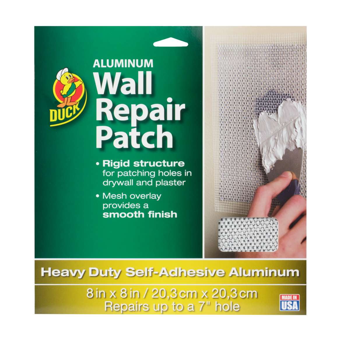 Duck Brand Aluminum Wall Repair Patch, SelfAdhesive, 8 in. x 8 in