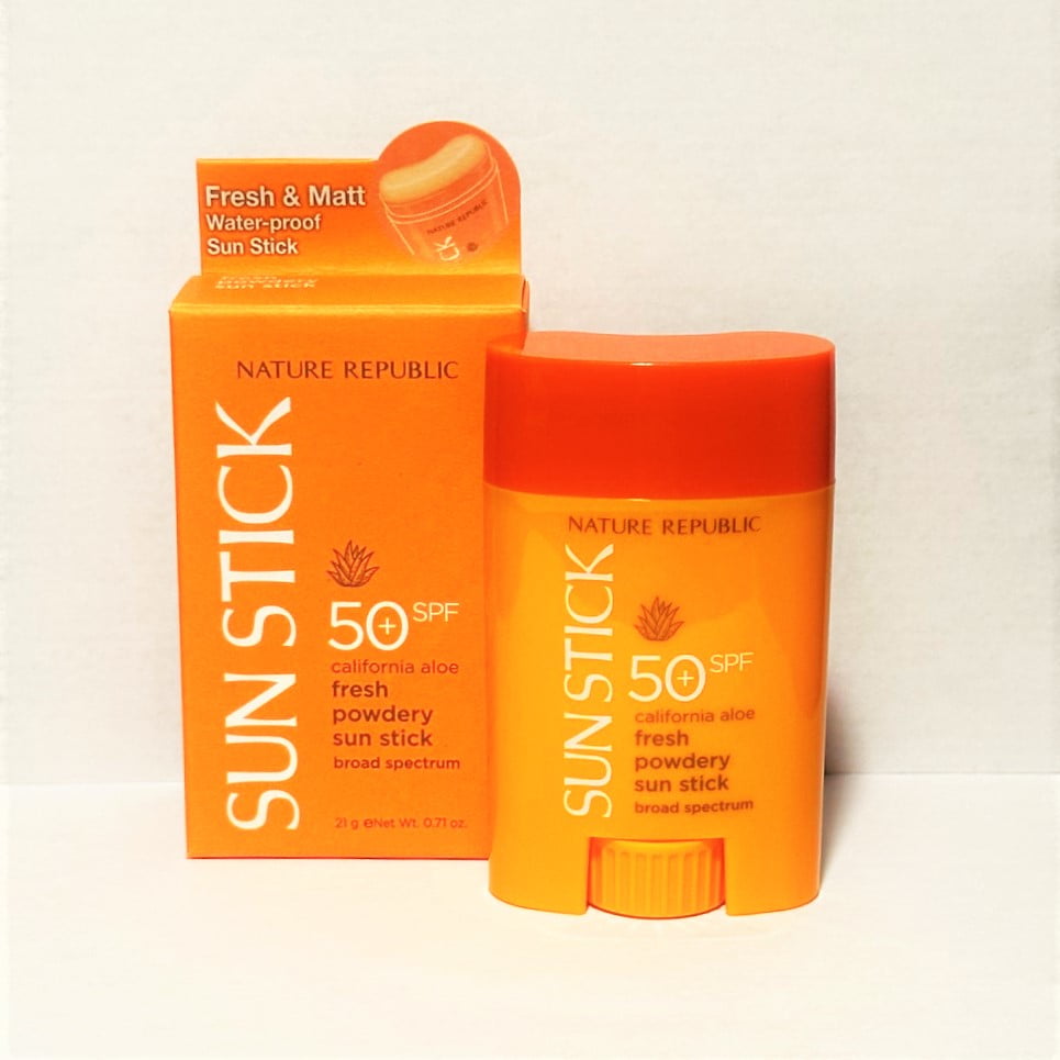 Nature Republic California Aloe Fresh Powdery Sun Stick SPF50+ 21g *NIB*
