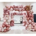 thumbnail image 2 of Kit de guirnaldas con forma de globo Partycus Dusty, de doble relleno, rosa rosa, 2 of 7