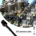 thumbnail image 6 of Sleeved ATX 4 Pin P4 Male to ATX P4 Female CPU Power Extension Cable Black, 6 of 10