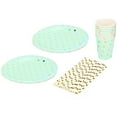 thumbnail image 1 of Disposable Plate, Disposable Dots Print Paper Plate Cup Straw Birthday Wedding Party Supplies Dish Tableware, 1 of 7