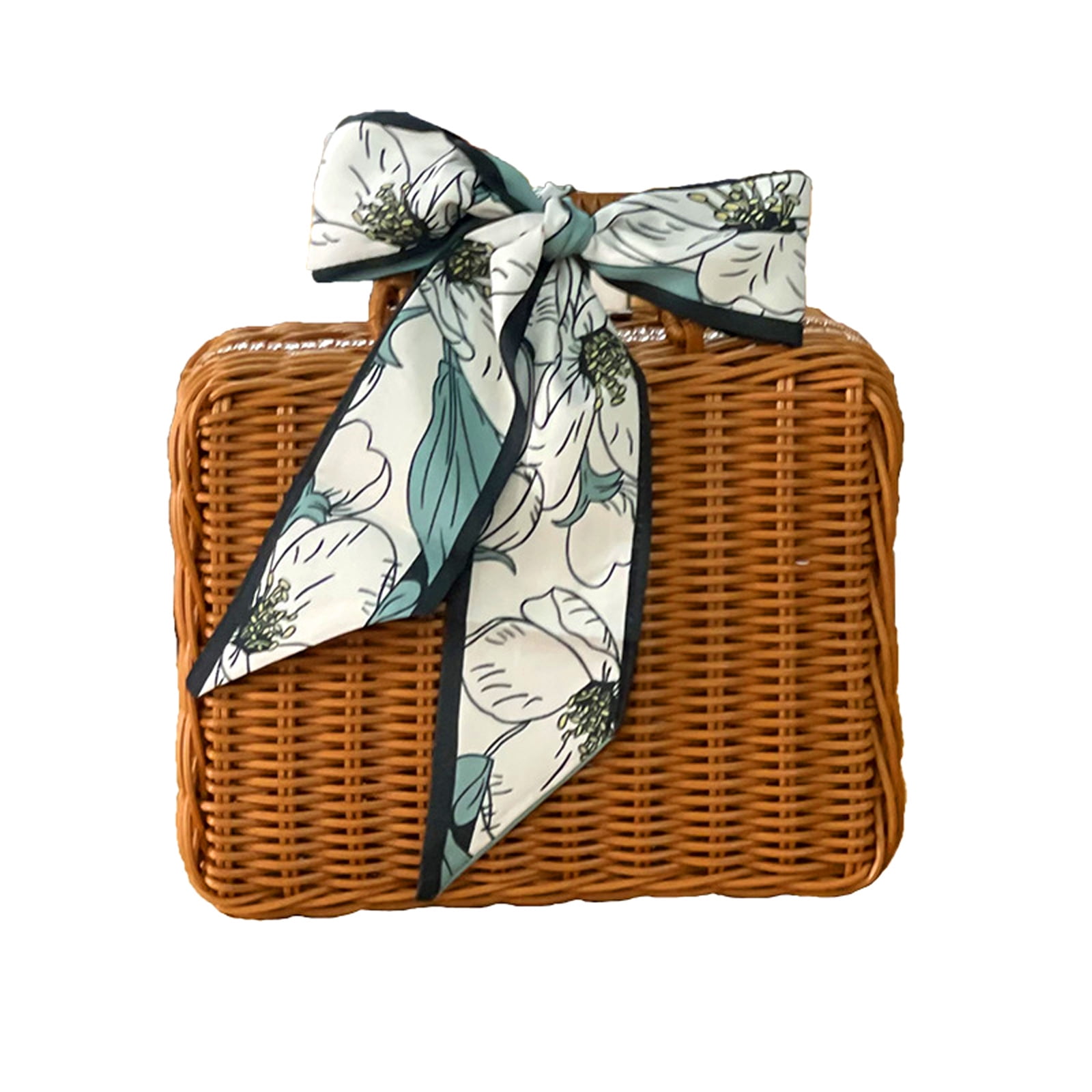 Hapeisy Handwoven Basket Rattan Box,Suitcase Storage Basket,Plastic