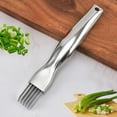 thumbnail image 4 of Râpe à Oignon Multifonction pour la Cuisson, Aiguiseur, Trancheuse en Acier Inoxydable pour Oignons Verts Râpés, pour Concombre, 4 of 5