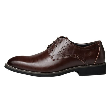 

Egmy Men S British Pointed toe Strap Business Casual Retro Leather Shoes Men S formal Shoes