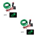 thumbnail image 4 of relayinert Car Interior Lighting LED Strip Car LED Wire Rope Tube Line flexible Neon Light Car Decor Light green 2Set, 4 of 6