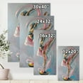 thumbnail image 4 of Designart ' Graciously Dancing Girl In Pink Drapes ' Traditional Canvas Wall Art Print, 4 of 4
