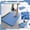 Blue, variant on Memory Foam Bath Mat, Super Soft Absorbent Bathroom Rugs, Quick Dry, Machine Washable Shower Floor Rugs, Bathmat Carpet, Bathroom Home Decor Accessories(15.7"*23.6",Blue)