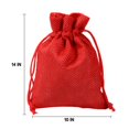 thumbnail image 4 of Christmas Pattern Candy Bag 1-24 Advent Calendar Bundle Cotton Linen Gift Bag, 4 of 5