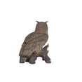 thumbnail image 4 of Hi-Line Gifts 23.5" Eagle Owl on Stump Outdoor Garden Statue, 4 of 5