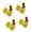 Yellow, variant on 4 Count Easter Chicken Candy Collection Bags Elegant Easter Party Treats Bags With Lovely Chicken Pattern for Friend