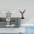 thumbnail image 2 of Escultura Tribal De Cabeza De Toro Y Figura De Ciervo Para Colgar En La Pared, Ideal Para Oficina, Granja, Dormitorio, Mesita De Noche, Escritorio, Decoración Del Hogar., 2 of 8