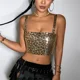 thumbnail image 4 of Camiseta sin mangas con estampado de leopardo para mujer, de moda, con detalles de metal brillante, ropa de calle sexy para discoteca, ropa para mujeres de mediana edad, 4 of 4