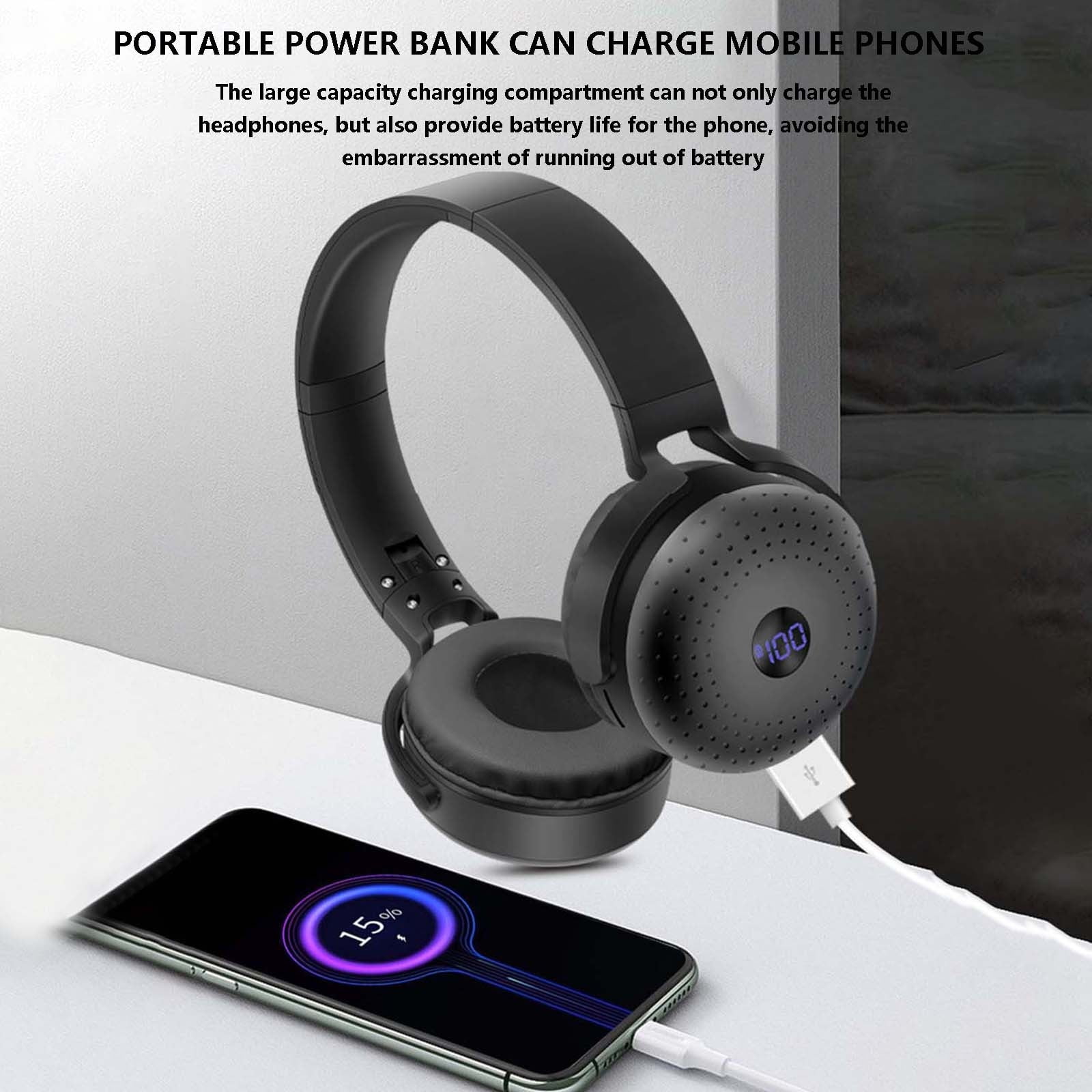 Wireless Headphones for TV, TV Headphones Wireless for Seniors with Versatile Transmitter Charging Base, Audio Sync, Bluetooth Headphones for TV, Christmas Birthday Gifts for The Elderly,Red
