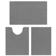 thumbnail image 4 of Bathroom Rugs Sets 3 Pieces, Ultra Thin Bath Mats Fit Under Door, Absorbent Quickly Dry Rubber Backing Braided Bath Mat Set, 4 of 10