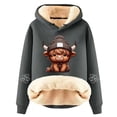 thumbnail image 1 of WILLBEST Sudaderas para Mujer, Estilo Borrego, Gruesas, Cálidas, de Color Liso Grande, 1 of 4