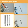 thumbnail image 3 of Raindrops Speed Bumps Expansion Bolt 12Pcs Iron Silver Stable Anchoring For High Traffic Areas, 3 of 8