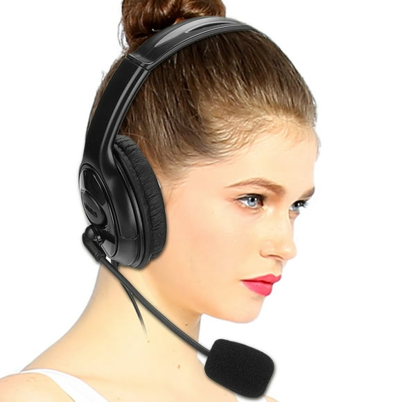 Call Headphone, Headphone, Headset, Adjustable For , Black With White Box Packaging