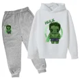 thumbnail image 3 of Nueva sudadera con capucha y pantalones de Marvel Hulk Capitán América para niños, traje de 2 piezas, ropa informal para niño y niña, sudadera, trajes deportivos para niño, 3 of 5