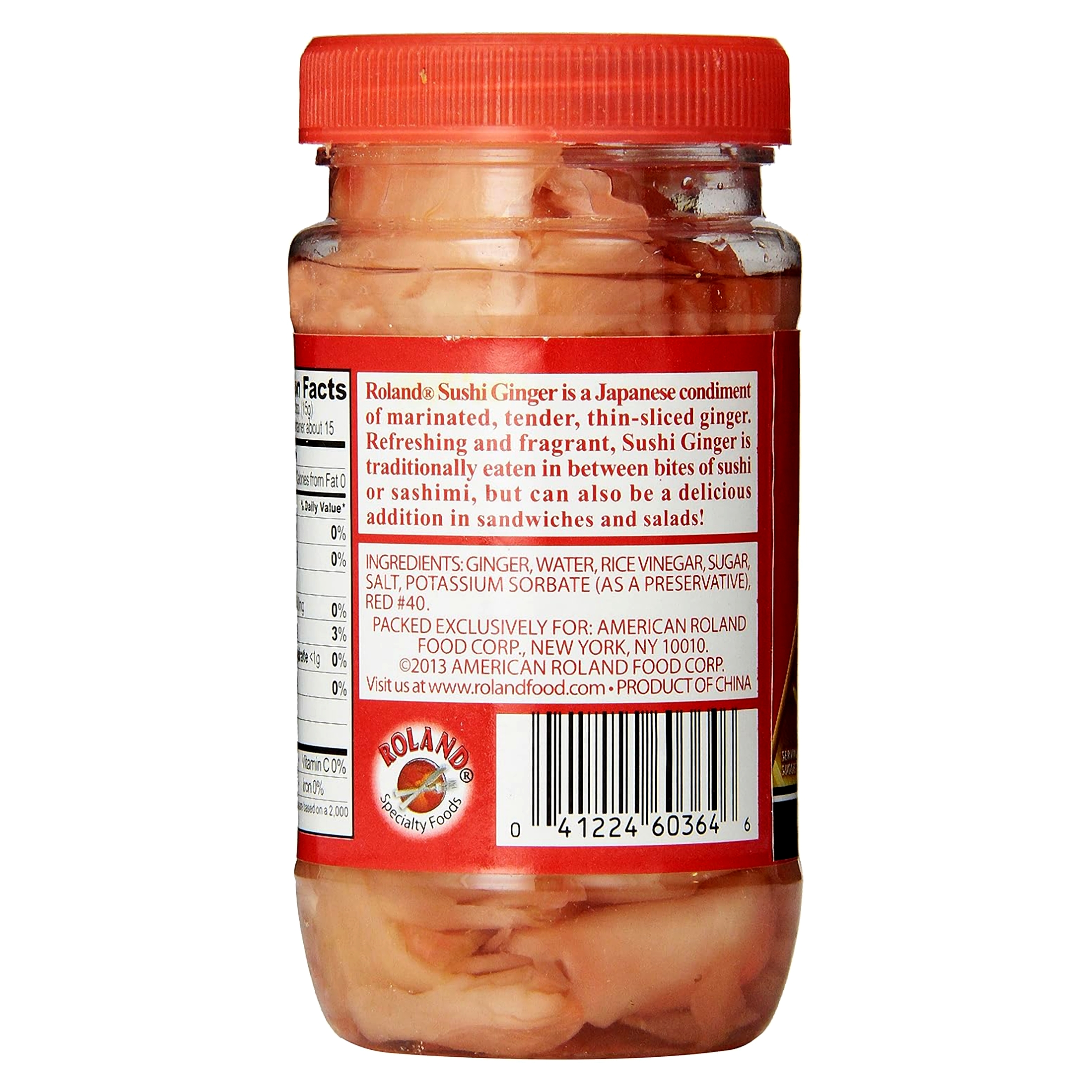 (3 pack) Roland Sushi Ginger, Sliced, 8 oz
