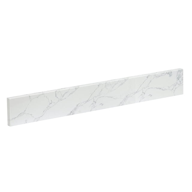 Fondis 36 in.W Engineered Stone Vanity Backsplash in Grain White