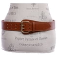 thumbnail image 2 of Women's Litchi Veined Double Stitch Double Hole Tapered Leather Belt, 2 of 6