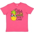 thumbnail image 3 of Inktastic Pineapple Hair Dont Care Youth T-Shirt, 3 of 5