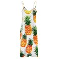 thumbnail image 5 of Lunarable Pineapple Design Sleeveless Dress Woman Fashion Long Dresses Women's Summer Suit Dress 2025, 5 of 7
