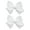 White, variant on Toddlers' Girls' Smooth Grosgrain Ribbon Bow Alligator Clip, White